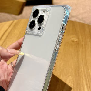 Funda Protectora para Teléfono con Diseño Creativo en Forma de Cubo, Anti-Caídas, para iPhone 17 16 15 14 13 12 11 Pro Max, Minimalista y Transparente - Product Image 2