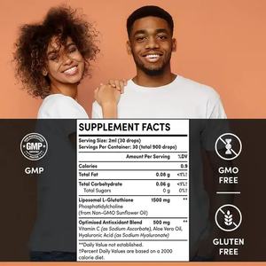 Oem ליפוזומלי <span class=keywords><strong>gsh</strong></span> טיפות l-glutathione עבור גמילה כבד - Product Image 6