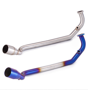 Tubo di scarico Slip On tubo di collegamento anteriore del motociclo collegamento in acciaio inossidabile silenziatore modificato sostituzione <span class=keywords><strong>Moto</strong></span> per <span class=keywords><strong>Kymco</strong></span> KRV180 - Product Image 1