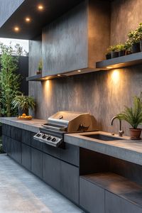 <span class=keywords><strong>ตู้</strong></span>เก็บของกลางแจ้งแบบโมเดิร์น VERMONHOUZZ เทคโนโลยีทนทานต่อสภาพอากาศ สำหรับสวนธรรมชาติ พร้อมอ่างล้างจานในตั<span class=keywords><strong>ว</strong></span> - Product Image 4