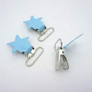 Clip de bretelles en alliage de zinc/fer en forme d'étoile de 25 mm, porte-sucette pour bébé, accessoire décoratif pour sac de vêtement - Product Image 4