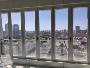 Portes patio pliantes en aluminium et verre à prix d'usine, ouverture pliable, isolation thermique, utilisation en supermarché, personnalisables - Product Image 6