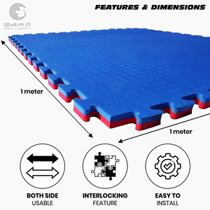 Chất lượng cao <span class=keywords><strong>XPE</strong></span> Tatami thảm cho Karate Taekwondo đào tạo võ thuật đào tạo thảm - Product Image 4