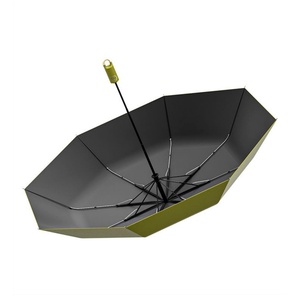Custom Logo Business Gifts Modern Waterproof UV Protect <b>Windproof</b> Dual-Folding Fully-Automatic Straight Handle Portable <b>Umbrella</b> - Product Image 3