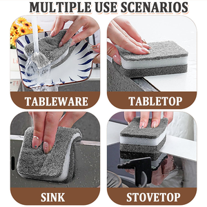 Wavy Cellulose Sponge Scourer Kitchen Usage Cleaning Ball Customized Paper Card Packing Powerful Kitchen Cleaning - Product Image 6