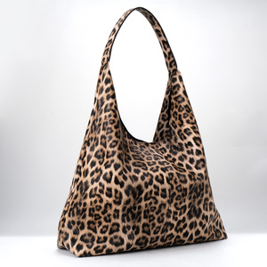 Trendy Leopard Print Tote Bag para Mulheres Grande Designer Handbag Purse Waterproof PU Leather Shoulder Hobo Bag para Viagens Trabalho - Product Image 3