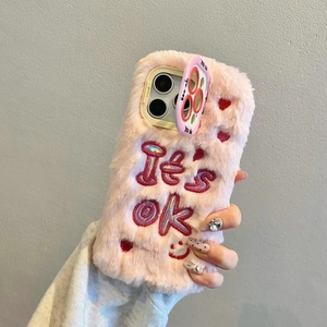 Mignon 3d floue en peluche <span class=keywords><strong>coque</strong></span> <span class=keywords><strong>de</strong></span> téléphone portable pour iphone 11 12 13 14 15 16 pro max couverture <span class=keywords><strong>de</strong></span> téléphone à la main - Product Image 3