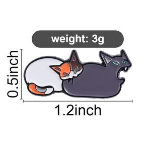 Pin Enamel Kartun Kucing Ganas Lucu, Bros Kucing Menggigit, Grosir, Lencana Kerah, Perhiasan Hewan Imut - Product Image 6