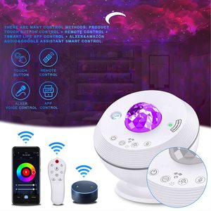 Projecteur LED intelligent Wifi étoiles et lune, décoration lumineuse, projecteur 2 en 1, projection Terre-Lune 360°, projecteur laser RGB - Product Image 4