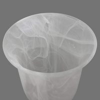 Abat-jour en verre durable en forme de cloche, motif marbré givré, pour composants d'assemblage d'éclairage en usine, vente en gros