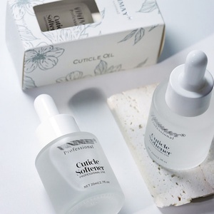 Flat Shoulder Cylinder Glass Bottle with Dropper Clear Frosted Glass 15ml 20ml 1 oz Cosmetic Packaging White Round - Product Image 1