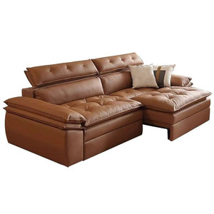 Foshan Factory One Seat <b>Bed</b> Living Room 2026 New Luxury High-<b>End</b> Feel Large Apartment Retractable Genuine Leather Co - Product Image 5