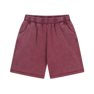 กางเกงขาสั้นฤดูร้อนระบายอากาศได้ดี กางเกงขาสั้นวินเทจแบบย้อมสีเอซิดสำหรับผู้ชาย - Product Image 4