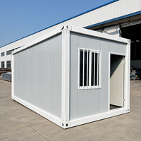 Maison conteneur moderne en kit, unité modulaire préfabriquée directement de l'usine avec structure en acier galvanisé pour bureau, hôtel, camping