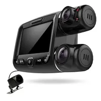 Dvr Mobil Kamera 3 Arah 1080P HD, Kotak Hitam dengan Perekaman Loop G-sensor