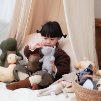 Peluches personnalisées en gros, design sur mesure, super douces, en coton PP, animaux câlins et câlignards, jouets en forme de canard, poulet, girafe pour