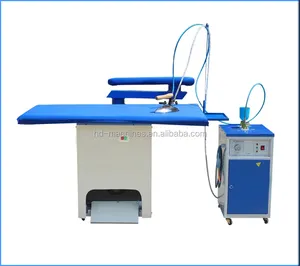 Industrial steam iron table with boiler for garment iroing