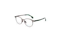 Gafas Superovo Unisex Anti-Blue Light Pure Titanium Full-Rim, ligeras, estilo Glam, patrón de impresión, gafas ópticas doradas para