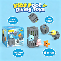 Jouets de plongée sous-marine personnalisables Jinying, jouets de bain en plastique, animaux de sauvetage de la mer, jeu d'entraînement à la natation pour enfants en piscine
