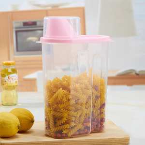 Grands Récipients de Stockage de Nourriture 1.9L/2.5L 5 Pièces SANS BPA En Plastique Récipients D'entreposage Hermétiques de Nourriture de Céréales - Product Image 3