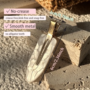 DD Custom LOGO Side <strong>Hair</strong> <strong>Clips</strong> 6cm Creaseless <strong>Hair</strong> <strong>Clips</strong> Duckbill Barrette for Skin Care Makeup Acetate <strong>Hair</strong> <strong>Clip</strong> No Bend - Product Image 4