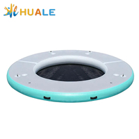 Plateforme de quai flottant gonflable pour bateaux et jet-skis, en technologie Drop Stitch, île flottante, quai aquatique, forme personnalisée, OEM