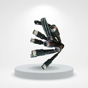Câble numérique PRODATA Big Din 5 broches mâle vers ouvert pour faisceau de câblage audio à âme en cuivre - Product Image 1