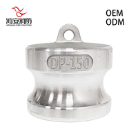 Bouchon anti-poussière Camlock de type DP en acier inoxydable 316, 1/2-8 pouces, 250 PSI, protecteur de prise pour applications marines, chimiques et offshore, OEM