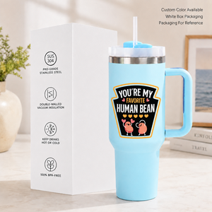 Custom Logo 14oz-40oz Stainless Steel Vacuum Insulated Tumbler Handle Lid Straw <b>Double</b> <b>Wall</b> for Business Gifts Travel Coffee Mug - Product Image 4
