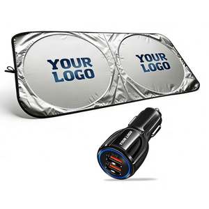 Factory Wholesale Custom Logo Folding Outdoor Car Front Windshield Sunshade <b>Shades</b> for Business Promo Car Gift Advertising - Product Image 1