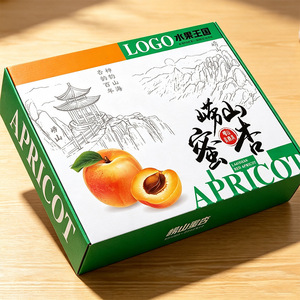 Caja de Embalaje para Frutas de la Marca Zhongmao Paper Industry, 3 Capas, Cartón E Pit de 140G, Caja de Regalo para Frutas con Impresión de Logotipo - Product Image 1
