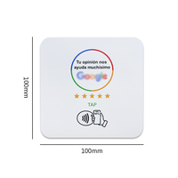 Plaques d'identification RFID en PVC acrylique époxy, Cartes de commentaires pour réseaux sociaux (Facebook, Instagram), Présentoirs carrés pour menus, Plaques de table NFC