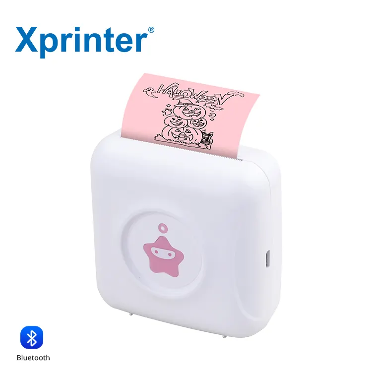 Xprinter TP2 OEM طابعة صغيرة الحجم تعمل بالبلوتوث طابعة صغيرة محمولة تعمل بالبلوتوث طابعة صور صغيرة محمولة