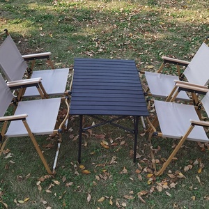 <span class=keywords><strong>Mesa</strong></span> de Picnic <span class=keywords><strong>Plegable</strong></span> de Metal Cuadrada Moderna, Estilo Madera Sólida, Portátil, para Jardín, Barbacoa, Logotipo Personalizado, Suministro al por Mayor de Fábrica - Product Image 5