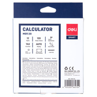 Calculatrice de bureau Deli EM01120, calculatrice multifonctionnelle pour les affaires