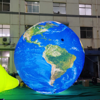 Ballon de globe de terre gonflable pour décoration d'événements personnalisés