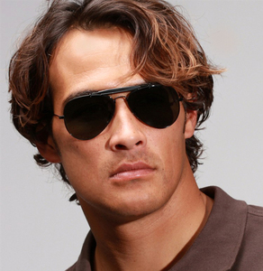 Gafas de <span class=keywords><strong>Sol</strong></span> de Piloto para Hombre, Estilo Aviador Clásico con Doble Puente, Patillas con Resorte y Sujeción a la Oreja, Polarizadas, para Conducir - Product Image 5