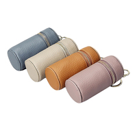 Sac de rangement pour rouge à lèvres en cuir portable mini pour femme, tendance et créatif, avec chaînes, anti-vol, pour l'été