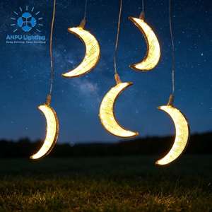 Guirlande lumineuse LED romantique Anpu en forme de lune, indice de protection IP65, pour la décoration de plafond de mariage et d'événements, motif lumineux - Product Image 2