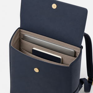 Men PU Leather <b>Backpack</b> Business Laptop <b>Backpack</b> <b>Large</b> Capacity <b>Backpack</b> Minimalist Travel Daypack - Product Image 4