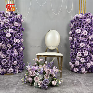 SMOOTH Wholesale Price <b>Silk</b> Artificial Rose <b>Flower</b> Runner Wedding Backdrop Decoration for Christmas New Year Customizable Size - Product Image 5