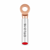 Cosses de câble bimétalliques cuivre-aluminium DTL-2 étanches à l'huile 16-500mm² pour fils en aluminium, certifiées CE RoHS