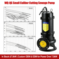 Pompe submersible de découpe pour eaux usées WQ-QG 0,37 kW-55 kW, gamme de puissance complète, anti-colmatage