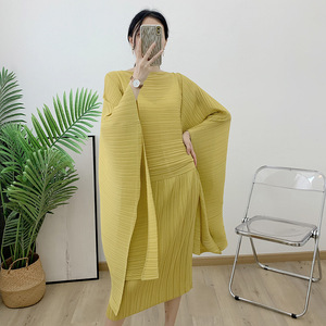 Irregular Pleated Dress 2024 Pleated <b>Shawl</b> Dress Middle Eastern Loose Plus Size Women's Elegant and Modest Dress - Product Image 5