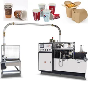 Voll automatische Pappbecher Produktions linie Einweg papier Kaffee karton Tasse Herstellung Maschine in China