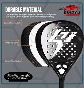 Raqueta de Tenis Personalizada con Núcleo de Diamante en Forma de Lágrima, Completamente de Carbono 3K 12K 18K - Product Image 6