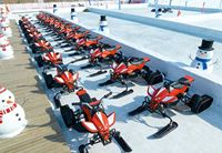 Quad à neige électrique de nouvelle conception, moteur 36V, motoneige, véhicule de ski pour enfants et adultes, ATV à chenilles pour la location en station, sport d'hiver