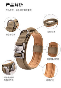 Collar de Perro Duradero Ajustable de Nailon para Entrenamiento, Collar Rotwell para Perros Medianos a Grandes, Pastores Alemanes - Product Image 6