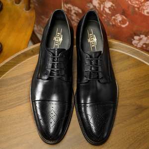 Zapatos Oxford Hechos a Mano y Personalizados, con Cordones, Impermeables, con Suela de Goma Antideslizante y Parte Superior de Cuero Genuino para Hombre - Product Image 5