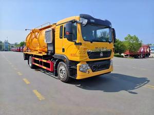 Durable Sinotruk 15000 Liter Sewer Jet Vacuum Truck Fecal Waste <b>Suction</b> Sludge Dredger Truck Chinese Factory Supply Cheap Price - Product Image 6